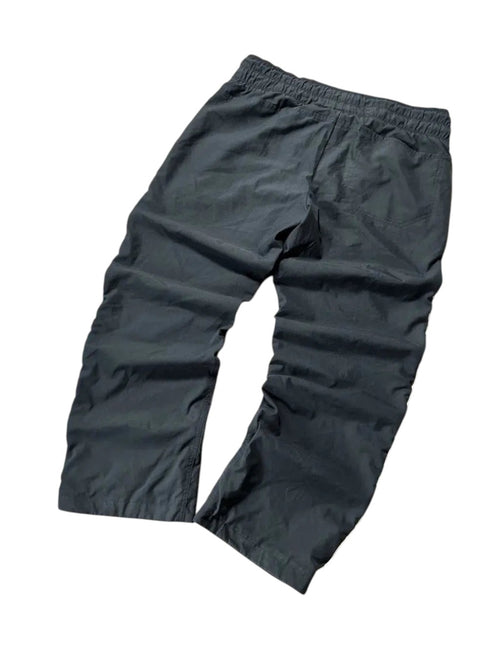 Vintage Nike Trackpants Grau Weiß Paspel – L – Detailansicht
