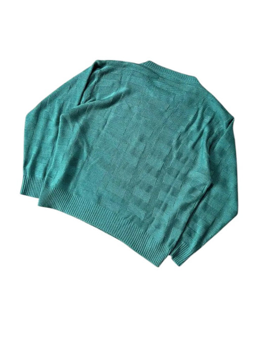 Vintage Lacoste Strickpullover Türk Strukturiertes Muster – M – Detailansicht