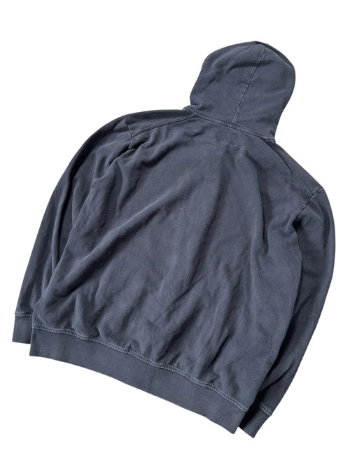 Vintage Armani Jeans Zip Hoodie Grau AJ Logo – XXL – Detailansicht