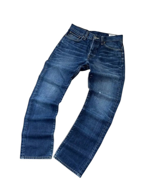 Vintage G-Star RAW 3301 Herren-Jeans Straight Fit Marineblau – M – Detailansicht