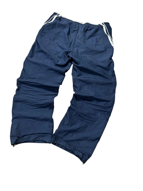 Vintage Nike Trackpants Marineblau Weiß Paspel – L – Detailansicht