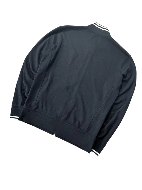 Vintage Ralph Lauren Durchgehender Reißverschluss Jacke Schwarz Rot Pony – S – Detailansicht