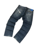 Vintage Armani Exchange Herren-Jeans Straight Leg AX Backprint – L