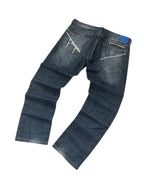 Vintage Armani Exchange Herren-Jeans Straight Leg AX Backprint – L