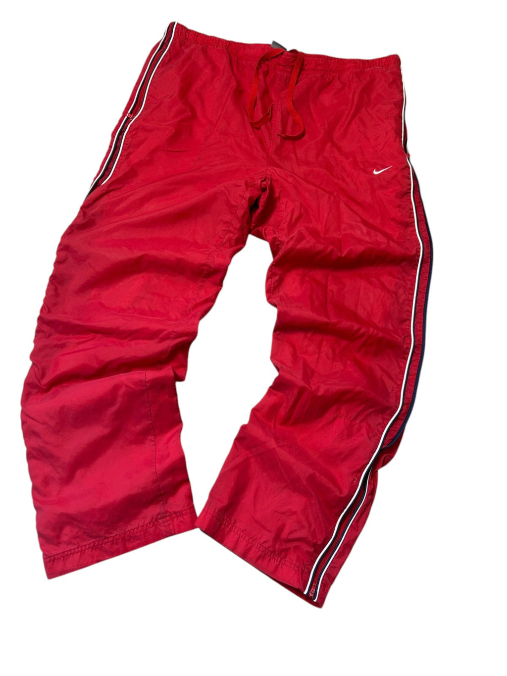 Vintage Nike Trackpants Rot Straight-Baggy Gr. XL
