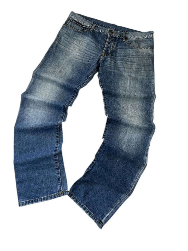 Vintage Armani Jeans Straight Fit Jude Medium Blue W38