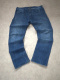 Vintage Armani Jeans Herren-Jeans Straight Fit Marineblau – L
