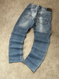 Vintage Armani Jeans Herren-Jeans Regular Straight Hellblau – S-M
