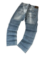 Vintage Armani Jeans Herren-Jeans Regular Straight Hellblau – S-M