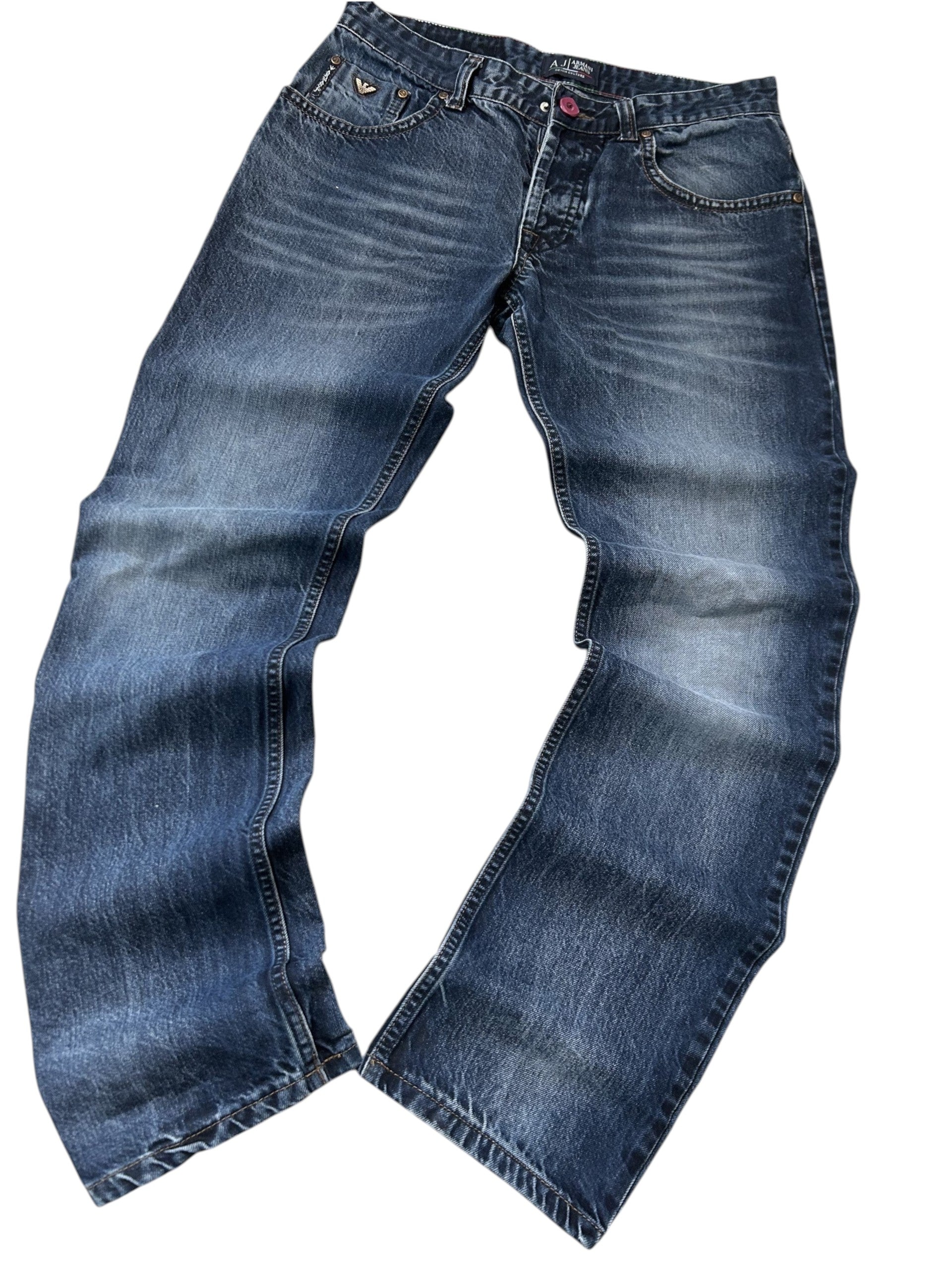 Vintage Armani Jeans Straight Fit Modell 507 W33 L34