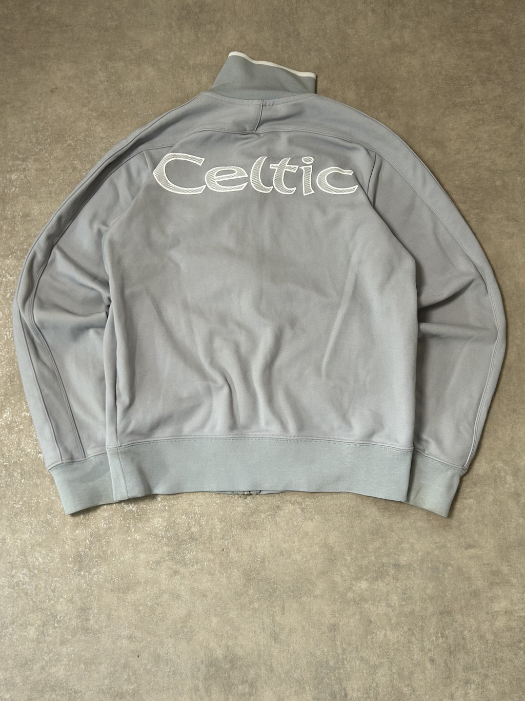 Vintage Nike x Celtic FC 125th Anniversary Trainingsjacke – Cool Grey 1888-2013 Jubiläum Celtic Backprint Gr. M | Moda de Clase