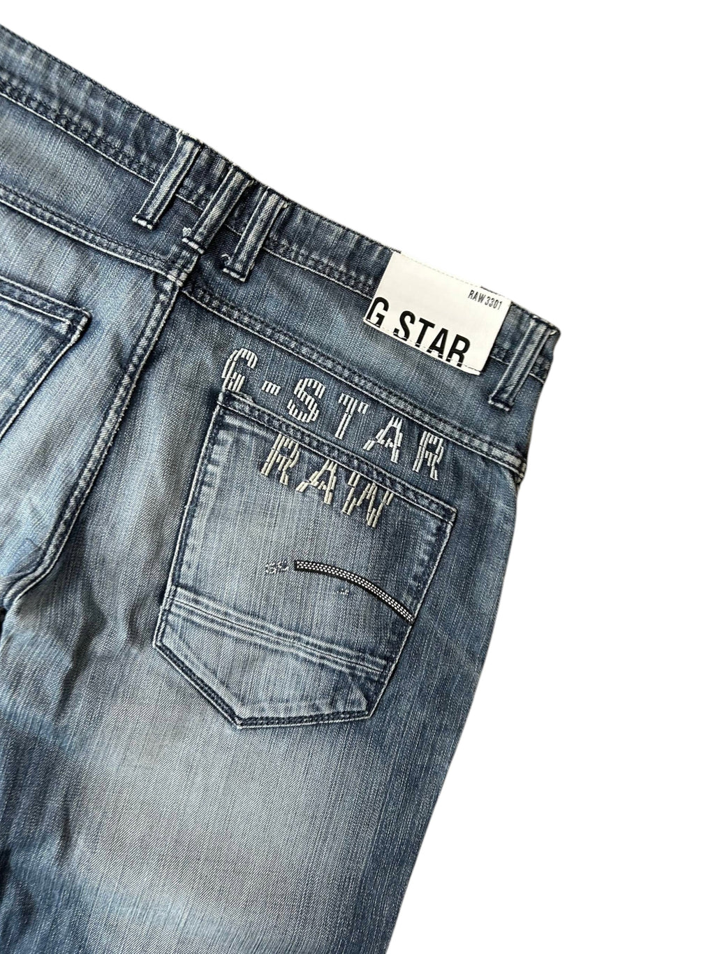 G-Star RAW 810 Jeans Detail G-STAR RAW Stickerei Hinterhosentasche weißes Label