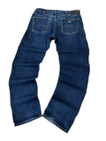 Vintage Armani Jeans Herren-Jeans Straight Fit Dunkelmarineblau