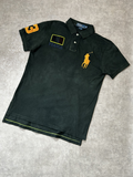 Vintage Polo Ralph Lauren Herren Poloshirt – France Edition Dunkelgrün Vintage Wash #3 | Moda de Clase