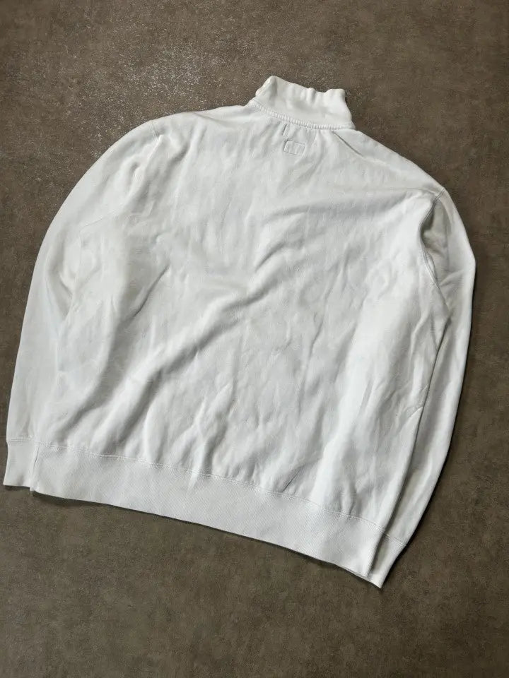 Vintage Ralph Lauren USA Olympic Quarter-Zip Weiß Beijing – XL – Detailansicht