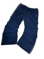 Vintage Nike Trainingshose Marineblau – Weißes Paspelierungsdetail | Größe L