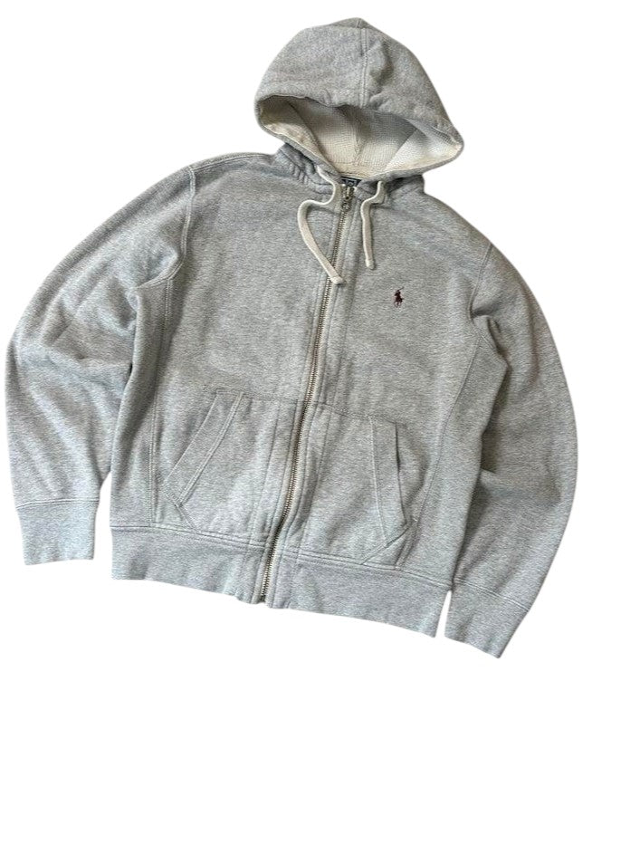 Polo Ralph Lauren Full-Zip Hoodie Grey Melange Vorderseite