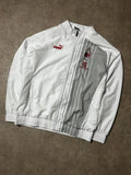 Vintage Puma AC Milan Trainings Jacke Weiß Offizielle Fußball Ausrüstung – M