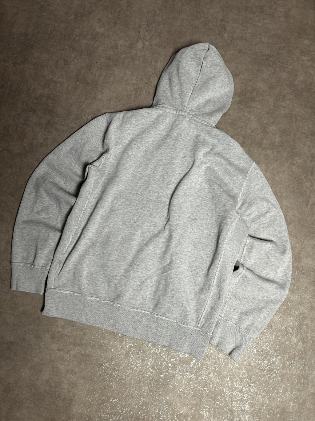 Vintage Polo Ralph Lauren Zip Hoodie Grau – Marineblau Pony Rider | Größe M – Detailansicht