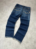Vintage Diesel Herren-Jeans Straight Baggy Fit Dunkelblau – S-M