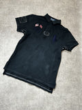 Vintage Polo Ralph Lauren Herren Poloshirt – USA GB Edition Schwarz Kontrastnähte | Moda de Clase