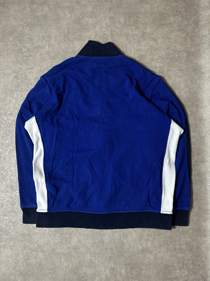 Vintage Polo Ralph Lauren Herren Trainingsjacke Vollreiver Big Pony Königsblau – Detailansicht