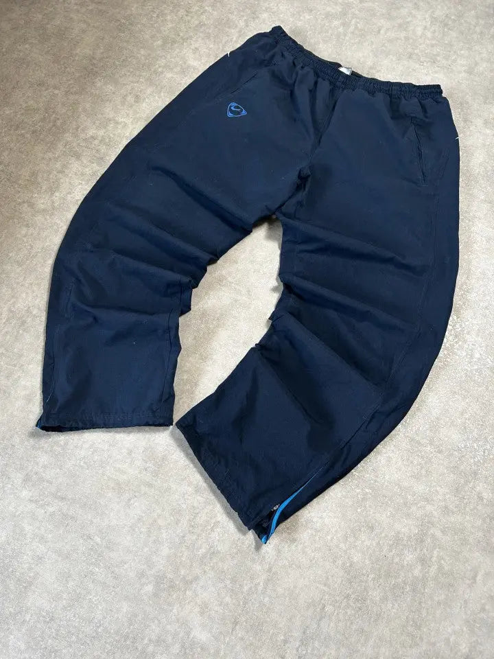 Vintage Nike Tiempo Trainingsanzug Marineblau – Weißes Streifendetail | Größe XL – Rückansicht
