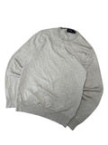 Vintage Polo Ralph Lauren Herren Pullover Slim Fit Merino Rundhals Creme