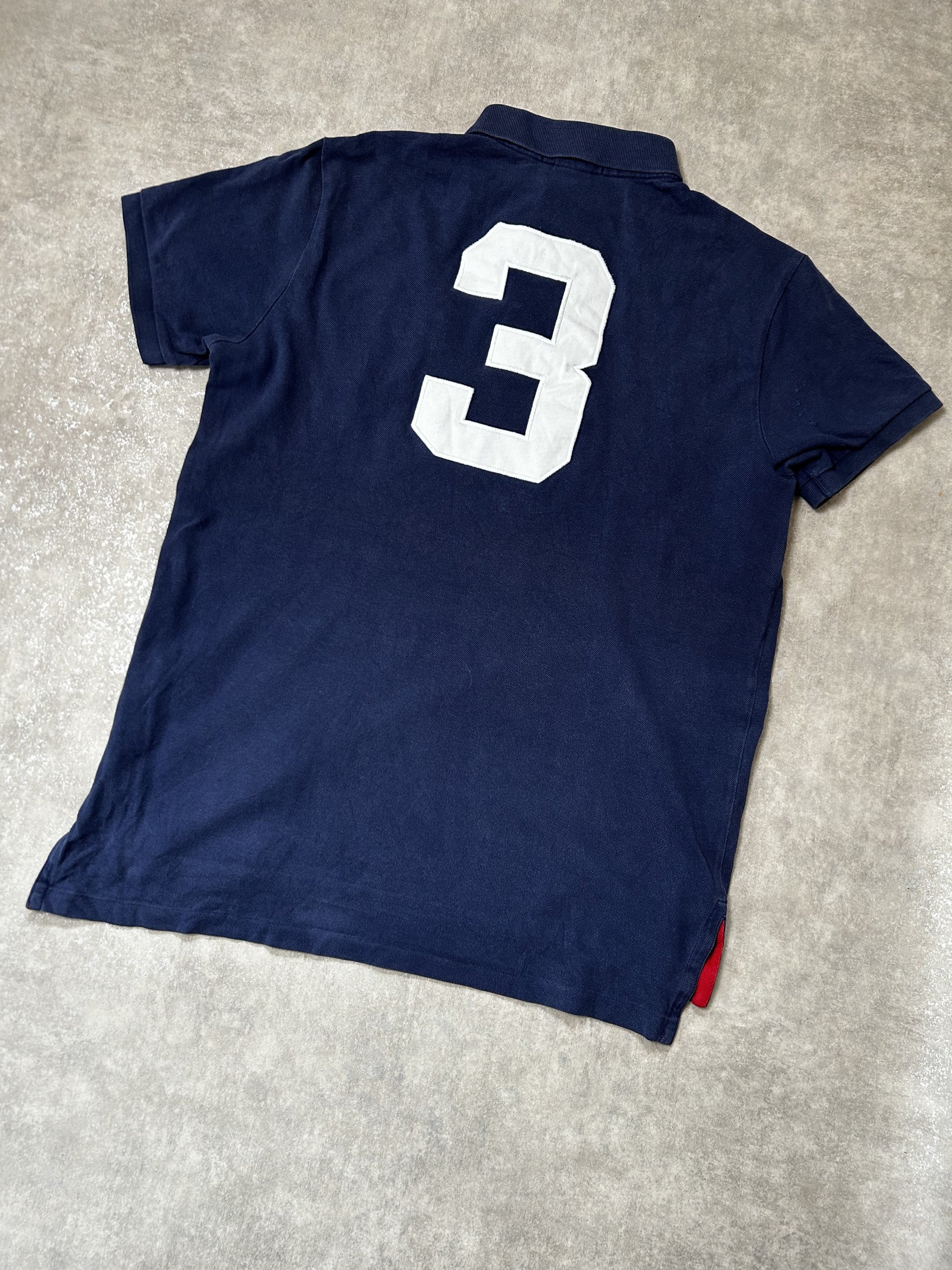 Vintage Polo Ralph Lauren Herren Poloshirt – Big Pony LXVII Navy Blau #3 | Moda de Clase