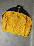 Vintage Nike x Juventus Turin Herren Trainingsjacke Vollreißverschluss Fußball-Erbe Gelb Schwarz