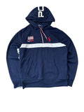 Polo Ralph Lauren USA Team Hoodie Navy Vorderseite Big Pony US-Flagge