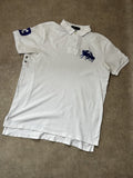 Vintage Polo Ralph Lauren Herren Poloshirt – Big Pony Duo Weiß Navy #3 | Moda de Clase