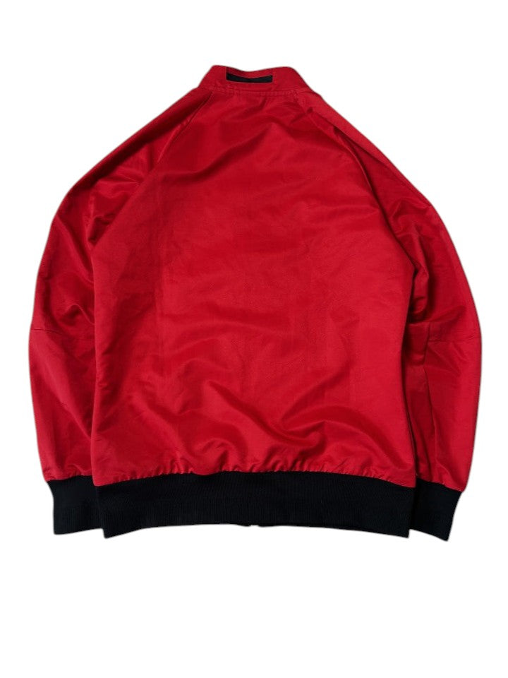 Vintage Adidas Manchester United Trainingsjacke Rot – Schwarz Farbblock | Größe M (Passt M–L) – Detailansicht