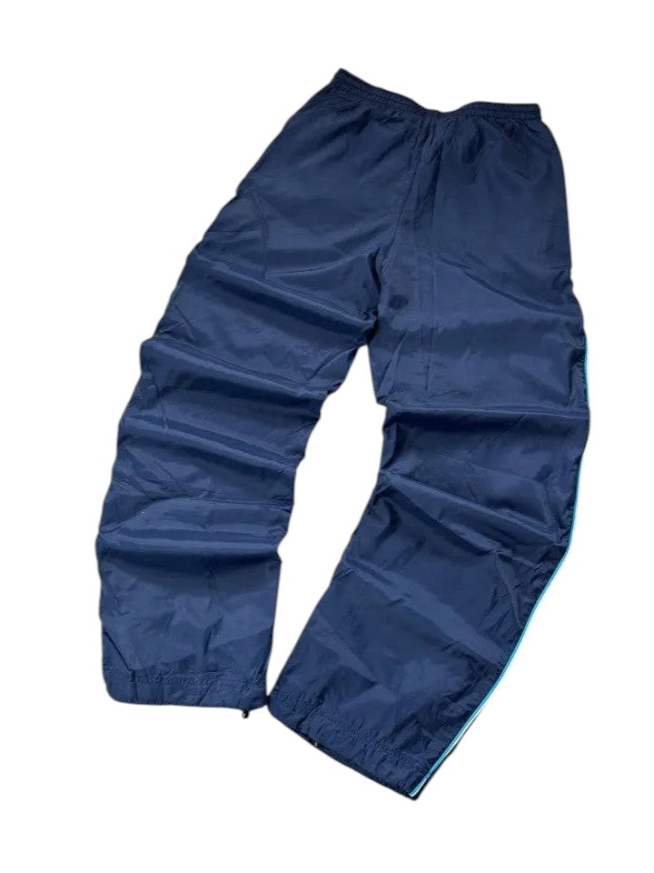 Vintage Nike Trackpants Marineblau Hellblau Streifen – XL – Detailansicht