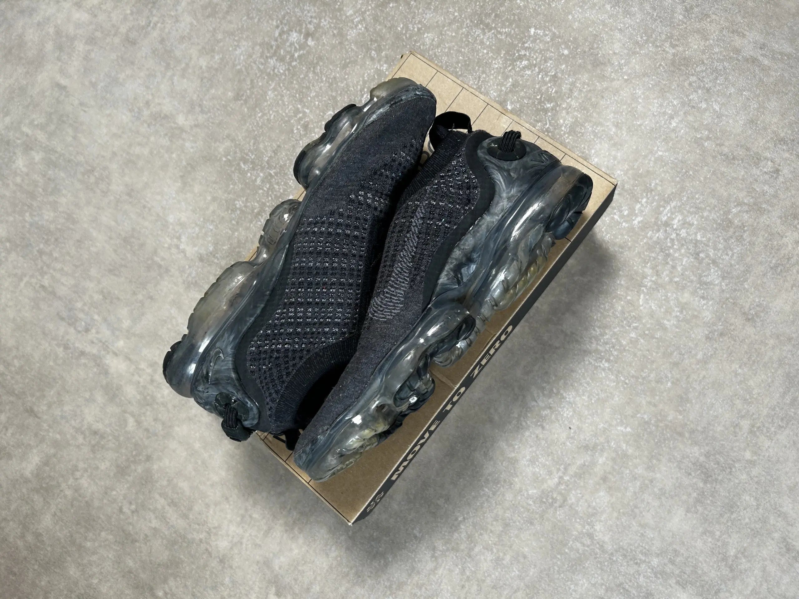 Vintage Nike Air VaporMax 2020 Flyknit Schwarz – Triple Black | EU 42.5 – Detailansicht
