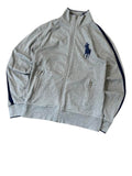 Polo Ralph Lauren Big Pony Full-Zip Sweatjacke Grey Vorderseite 3 Zip-Taschen