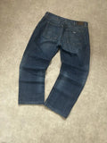 Vintage Armani Jeans Herren-Jeans Straight Fit Indigo 008 – L