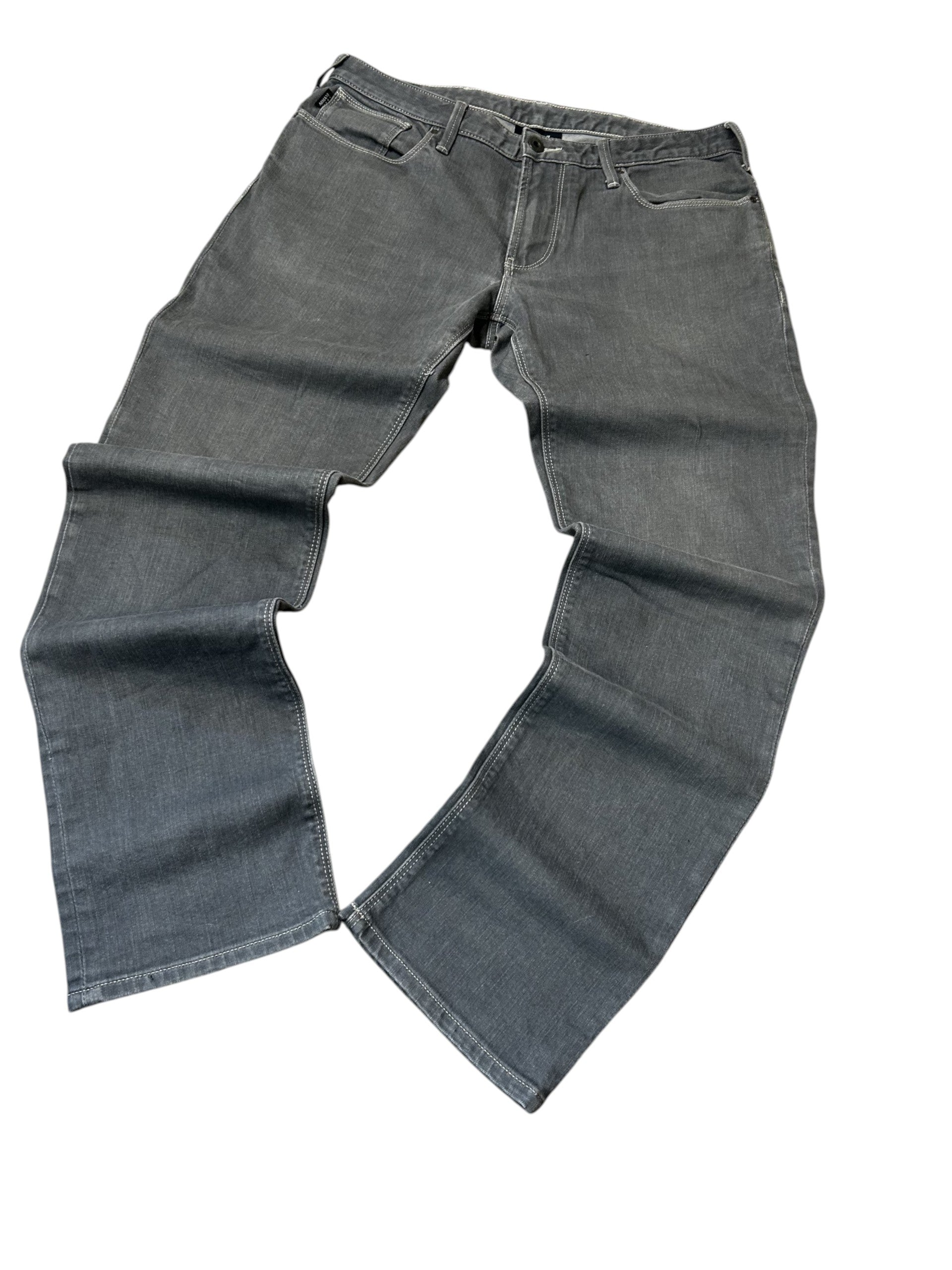 Vintage Armani Jeans Herren Straight Fit Grau W32